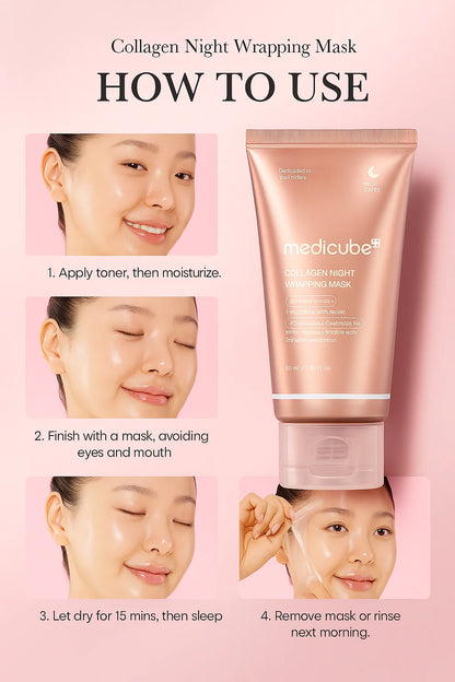 Medicube Collagen Overnight Wrapping Peel Off Facial Mask